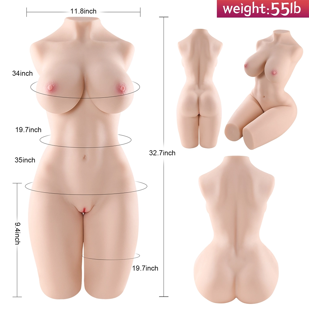 Aaliyah-55LB Life Size Female Sex Torso