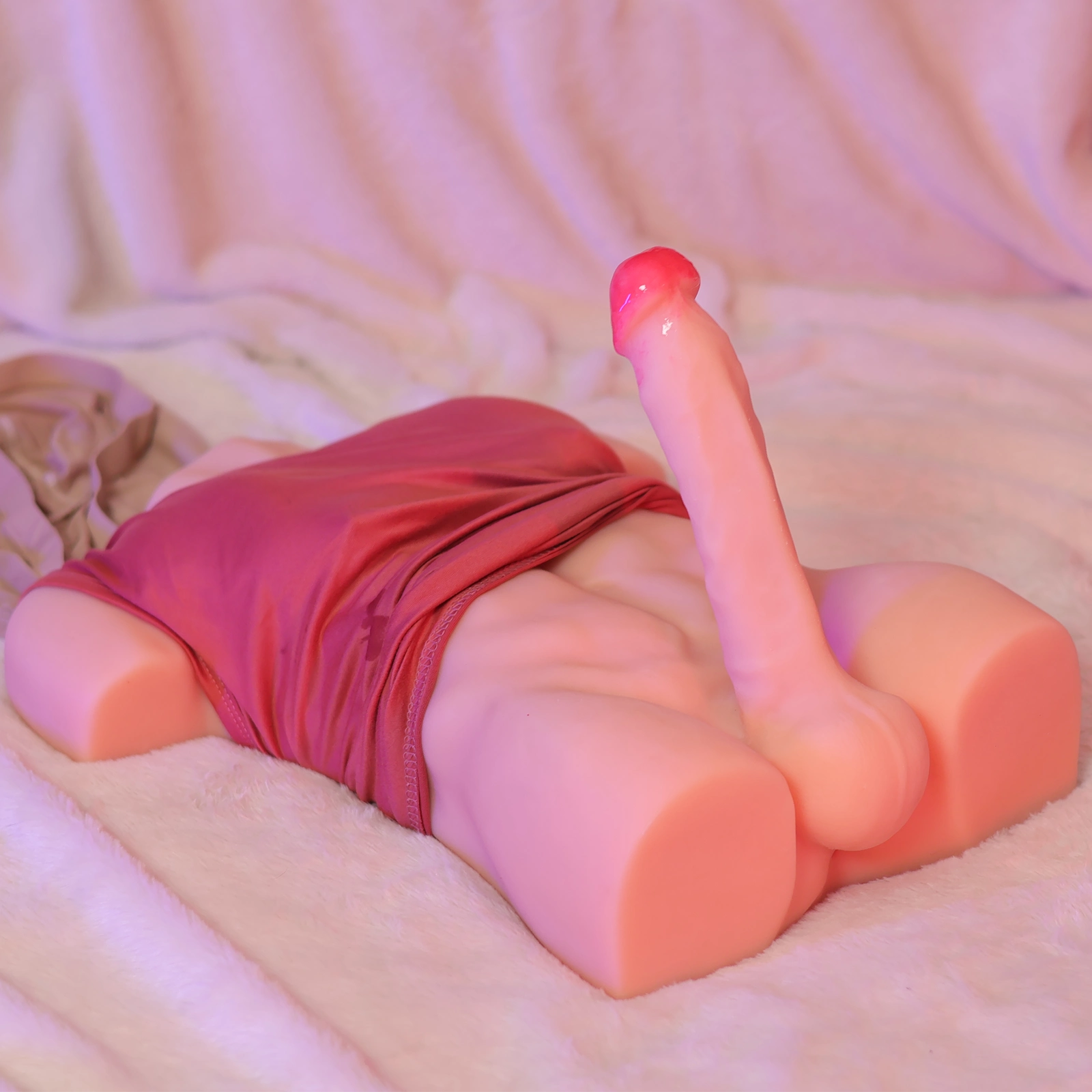 John-14LB Strong Muscle Male Torso Sex Doll With 8″ Dildo