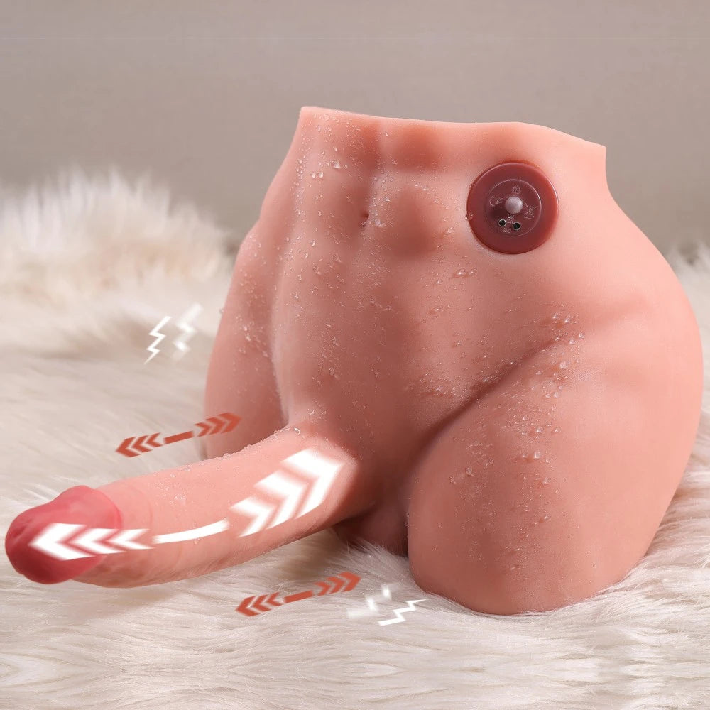 Ethan-9.7LB Torso Male Sex Doll with 6.2″ Vibrating Dildo