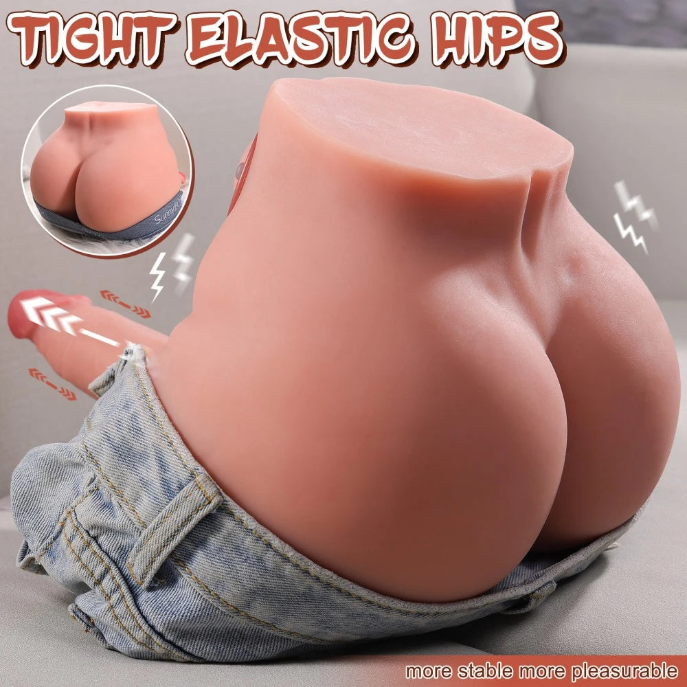 Ethan-9.7LB Torso Male Sex Doll with 6.2″ Vibrating Dildo