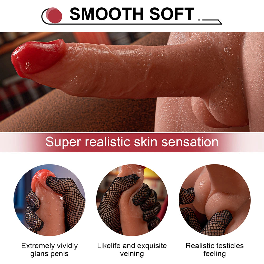 Kyle-9.03LB Male Sex Torso With 6.69″ Auto-Telescoping Dildo