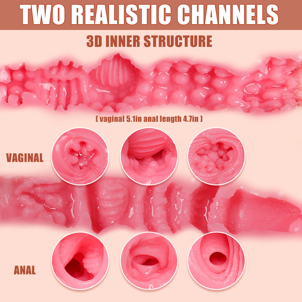 Elena-44LB Built-in 1:1 Female Sex Torso with Liquid Soft Breast & 3D Vagina