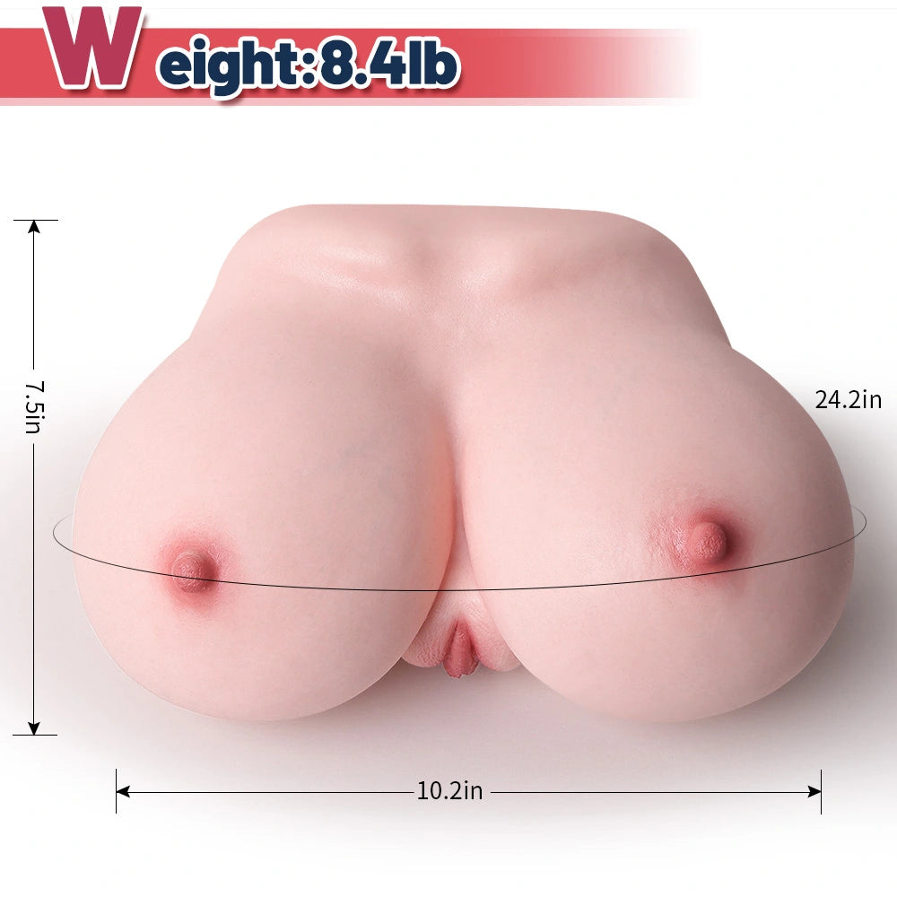 Jewish - 8.4LB Ultra Soft Premium Silicone Big Tits For Men