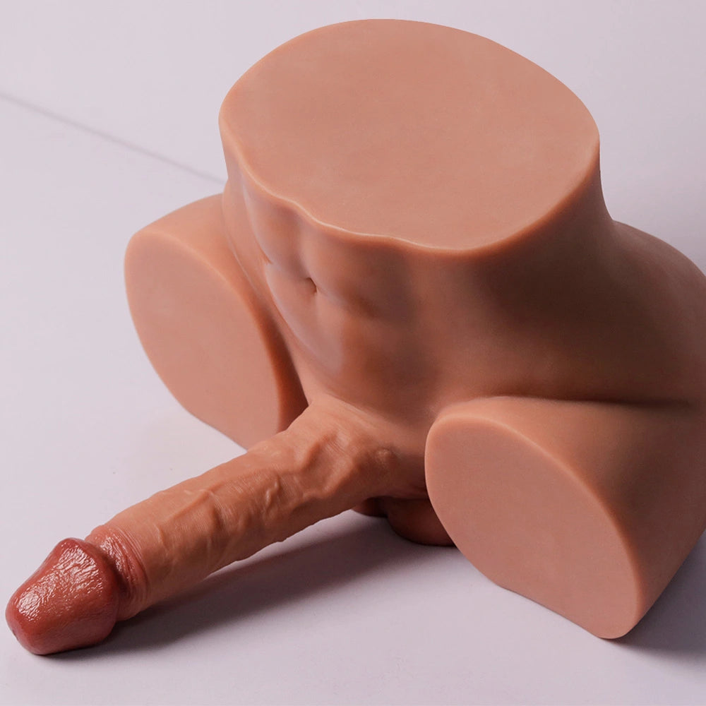 Gohya-10.5LB Big Booty Male Sex Torso With 6.7″ Realistic Dildo