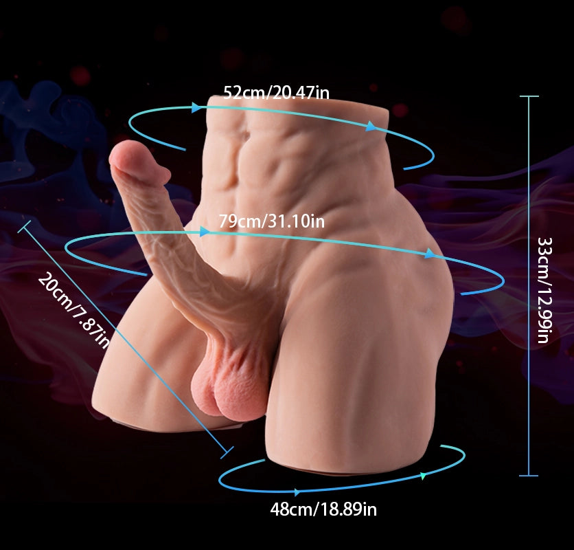 Terry-23.8Lb Male Sex Dolls with Realistic 7.87″ Big Dildo