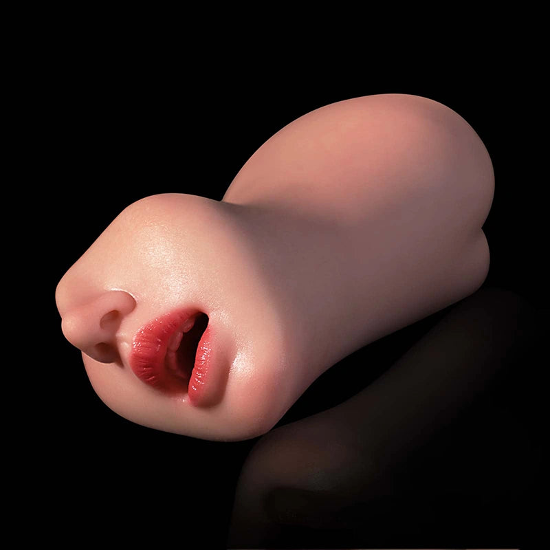 Emma: 2.3LB 3 in 1 Sexy Silicone Mouth Pocket Pussy