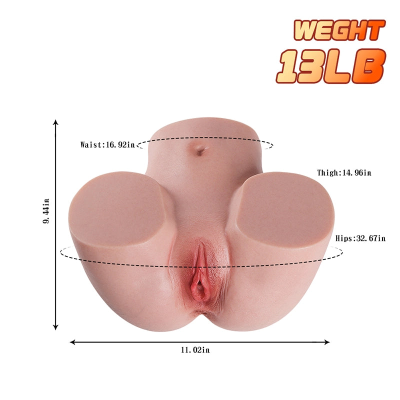 Nella: 13LB Ultra Realistic Silicone Ass Male Sex Toy | Nicetorso