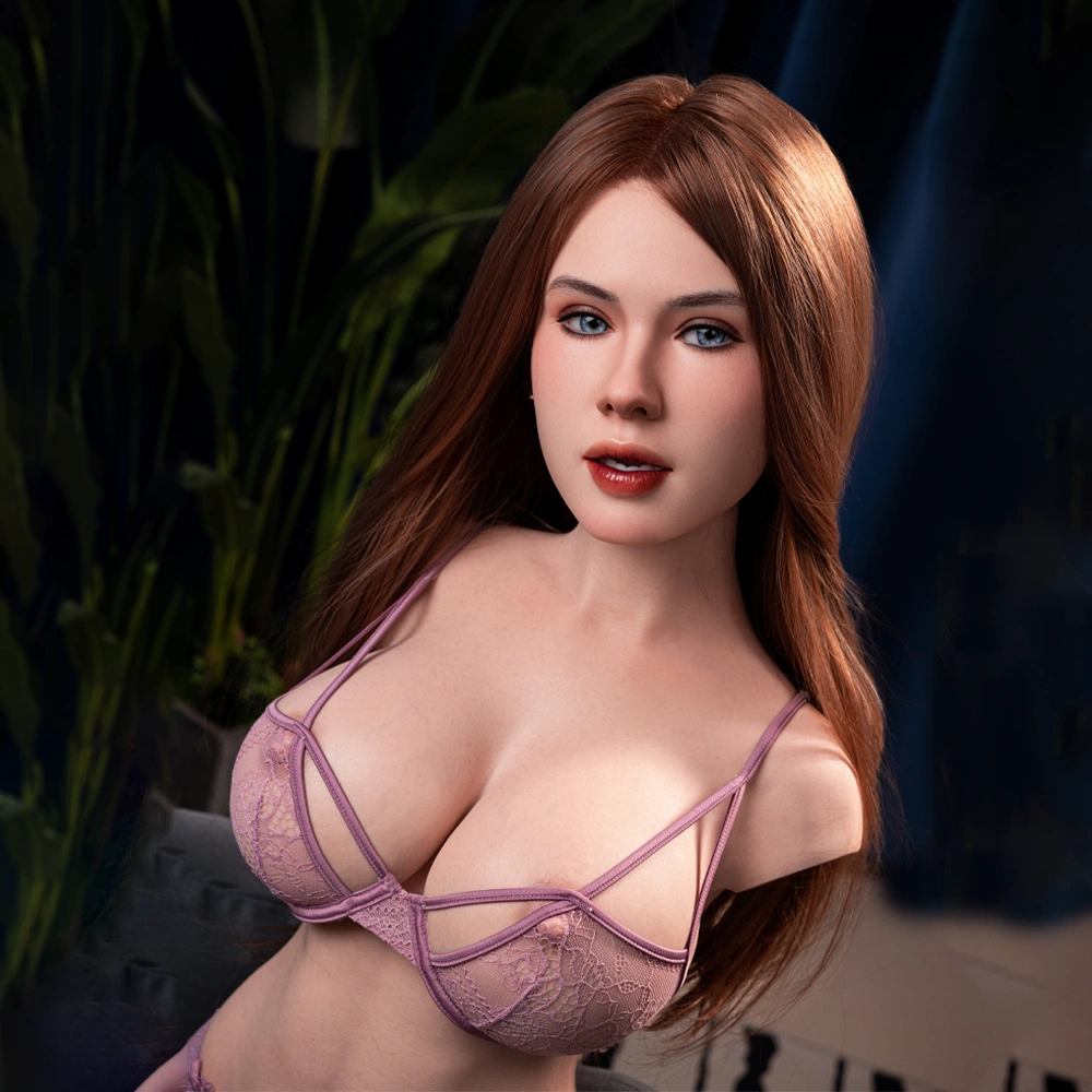 Nina: 44LB Lifelike Gel Breast Silicone Sex Doll with ROS Head