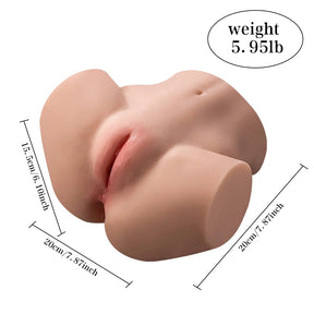 Sierra-5.95LB Small Realistic Labia Ass Torso Sex Toy