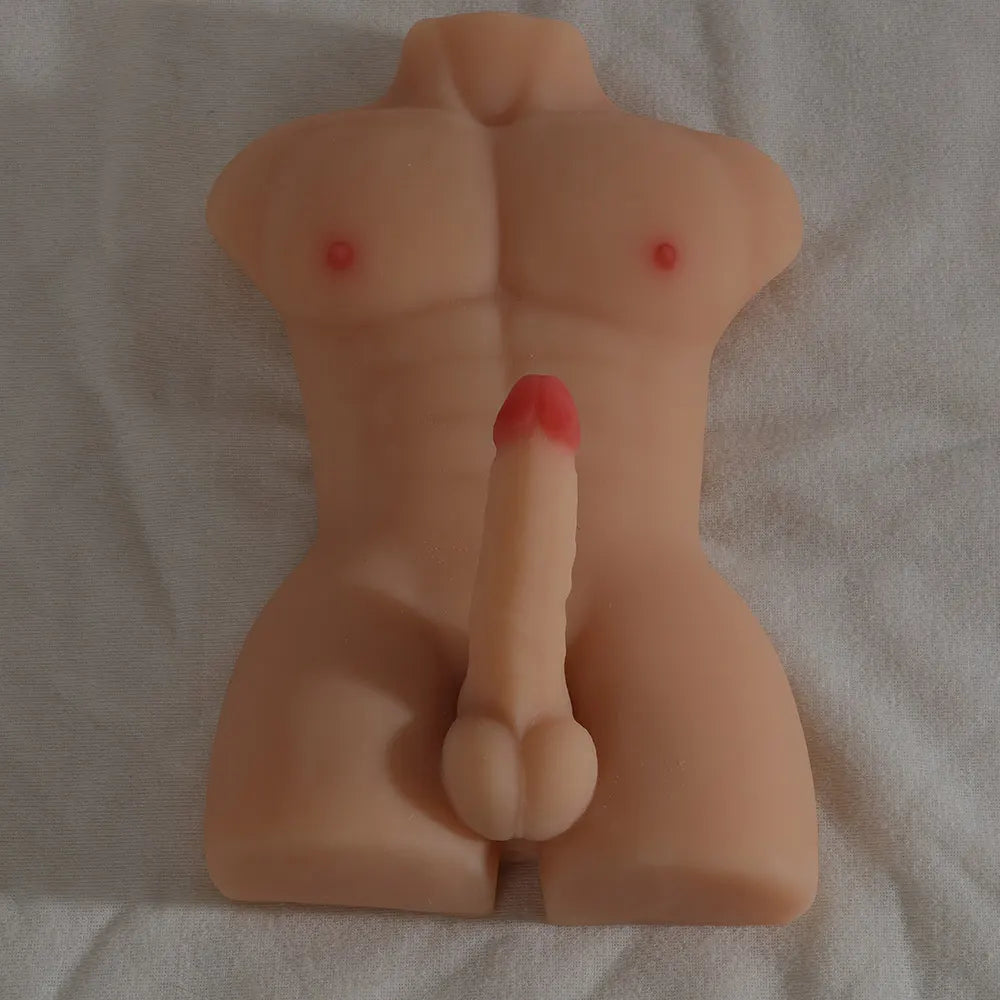 Wythe-10LB Male Sex Doll Torso With 5″ Dildo