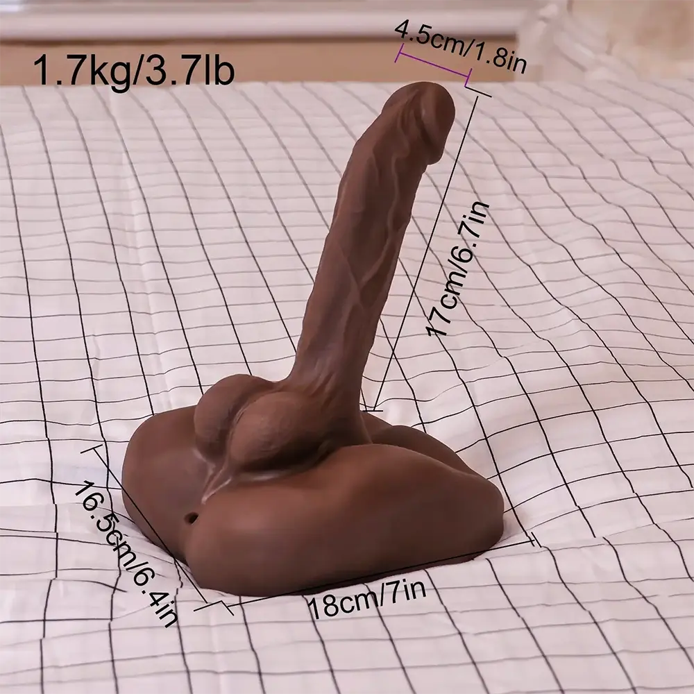 Bob-4LB Small Size Male Sex Torso Toy With 7″ Dildo